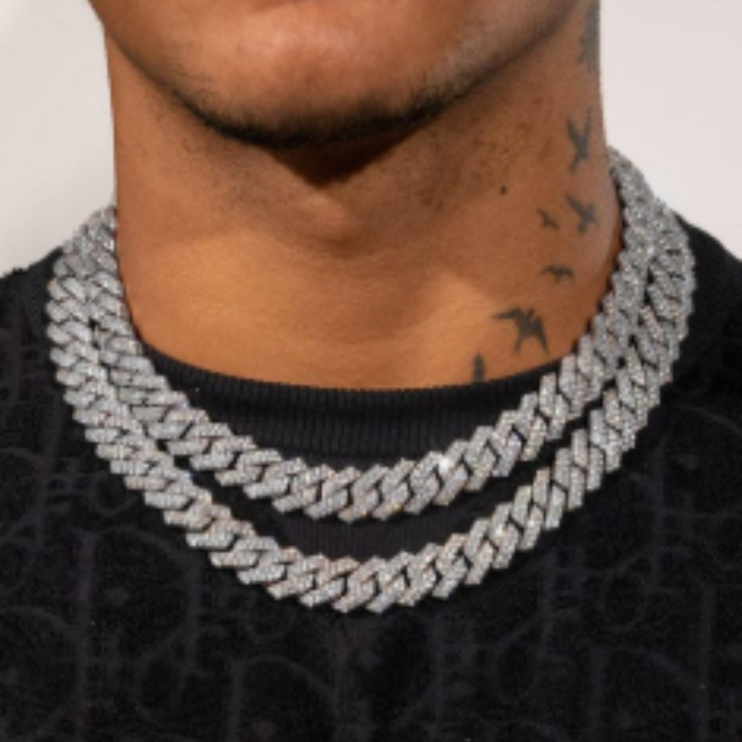 14MM VVS ICED OUT CUBAN CHAIN